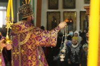 35-Божественная Литургия в Неделю Крестопоклонную в Воскресенском кафедральном соборе города Семипалатинска