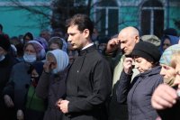 64-Божественная Литургия в Неделю Крестопоклонную в Воскресенском кафедральном соборе города Семипалатинска