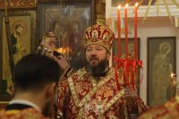 8-Литургия пасхальным чином в Богородице-Рождественском храме города Усть-Каменогорска