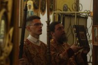 14-Литургия пасхальным чином в Богородице-Рождественском храме города Усть-Каменогорска