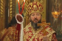 18-Литургия пасхальным чином в Богородице-Рождественском храме города Усть-Каменогорска