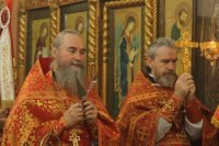 26-Литургия пасхальным чином в Богородице-Рождественском храме города Усть-Каменогорска