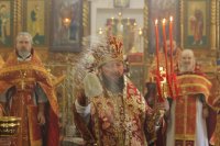 40-Литургия пасхальным чином в Богородице-Рождественском храме города Усть-Каменогорска
