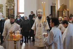 Служение епископа Амфилохия в мясопустную родительскую субботу