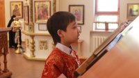 4-В Неделю о слепом Преосвященнейший епископ Амфилохий совершил Божественную Литургию в Андреевском кафедральном соборе Усть-Каменогорска