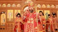 7-В Неделю о слепом Преосвященнейший епископ Амфилохий совершил Божественную Литургию в Андреевском кафедральном соборе Усть-Каменогорска