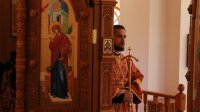 14-В Неделю о слепом Преосвященнейший епископ Амфилохий совершил Божественную Литургию в Андреевском кафедральном соборе Усть-Каменогорска