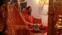 27-В Неделю о слепом Преосвященнейший епископ Амфилохий совершил Божественную Литургию в Андреевском кафедральном соборе Усть-Каменогорска