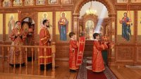30-В Неделю о слепом Преосвященнейший епископ Амфилохий совершил Божественную Литургию в Андреевском кафедральном соборе Усть-Каменогорска