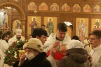 46-Православные христиане  Усть-Каменогорска молитвенно встретили праздник Рождества Христова
