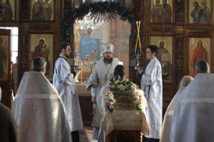 Служение епископа Амфилохия в день Собора Пресвятой Богородицы