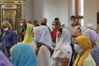 55-Божественная Литургия в Андреевском кафедральном соборе в Неделю 7-ю по Пятидесятнице