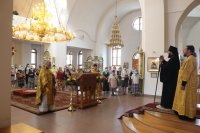 58-Божественная Литургия в Андреевском кафедральном соборе в Неделю 7-ю по Пятидесятнице