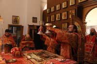 58-В день Антипасхи епископ Амфилохий совершил Божественную Литургию в Андреевском кафедральном соборе