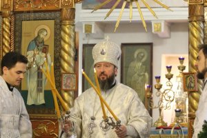 Божественная Литургия архиерейским чином в Богородице-Рождественском храме города Усть-Каменогорска