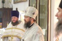 1-Божественная Литургия архиерейским чином в Богородице-Рождественском храме города Усть-Каменогорска