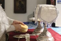 3-Божественная Литургия архиерейским чином в Богородице-Рождественском храме города Усть-Каменогорска