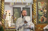 5-Божественная Литургия архиерейским чином в Богородице-Рождественском храме города Усть-Каменогорска