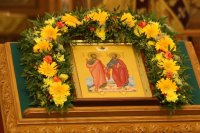 6-Праздник святых первоверховных апостолов Петра и Павла в главном храме Рудного Алтая