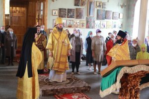 Архипастырский визит в город Зыряновск. Престольное торжество Даниловского храма.