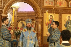 Служение епископа Амфилохия в канун праздника Сретения Господня