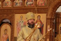42-Преосвященнейший епископ Амфилохий совершил Божественную Литургию в главном храме Восточного Казахстана
