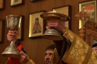 44-Преосвященнейший епископ Амфилохий совершил Божественную Литургию в главном храме Восточного Казахстана