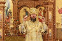 48-Преосвященнейший епископ Амфилохий совершил Божественную Литургию в главном храме Восточного Казахстана
