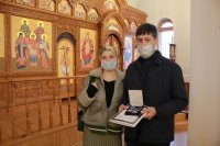 65-Преосвященнейший епископ Амфилохий совершил Божественную Литургию в главном храме Восточного Казахстана