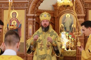 В день памяти преподобного Сергия Радонежского  епископ Амфилохий возглавил Божественную Литургию в Андреевском кафедральном соборе