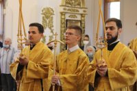 26-В день памяти преподобного Сергия Радонежского  епископ Амфилохий возглавил Божественную Литургию в Андреевском кафедральном соборе