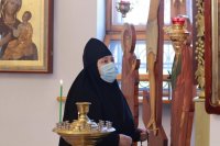 38-В день памяти преподобного Сергия Радонежского  епископ Амфилохий возглавил Божественную Литургию в Андреевском кафедральном соборе