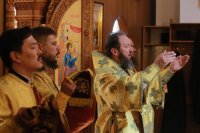 42-В день памяти преподобного Сергия Радонежского  епископ Амфилохий возглавил Божественную Литургию в Андреевском кафедральном соборе