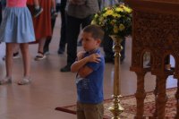 45-В день памяти преподобного Сергия Радонежского  епископ Амфилохий возглавил Божественную Литургию в Андреевском кафедральном соборе