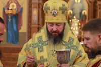 50-В день памяти преподобного Сергия Радонежского  епископ Амфилохий возглавил Божественную Литургию в Андреевском кафедральном соборе