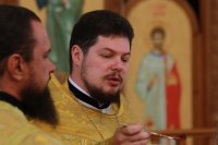56-В день памяти преподобного Сергия Радонежского  епископ Амфилохий возглавил Божественную Литургию в Андреевском кафедральном соборе