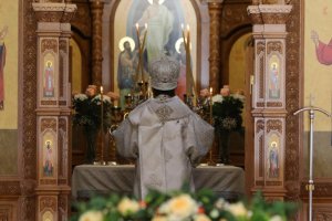 Праздничное богослужение в канун Преображения Господня