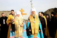 9-Митрополит Александр и архипастыри Казахстанского Митрополичьего округа приняли участие в освящении закладного камня в основание строительства Преображенского храма в столице Узбекистана 