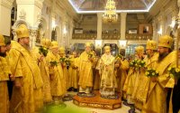 6-Главы Казахстанского и Среднеазиатского Митрополичьих округов совершили всенощное бдение в кафедральном соборе города Ташкента 