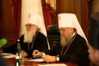 2-Епископ Усть-Каменогорский и Семипалатинский Амфилохий принял участие в совместном заседании Синодов Казахстанского и Среднеазиатского Митрополичьих округов в Ташкенте