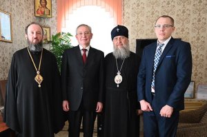 Состоялась встреча Главы Казахстанского Митрополичьего округа с генеральным консулом Российской Федерации в Усть-Каменогорске 