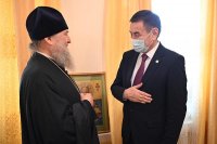 7-Митрополит Астанайский и Казахстанский Александр и аким Семипалатинска обсудили вопросы религиозной жизни в городе