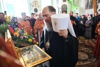24-Празднование в память Перенесения мощей святителя Николая Чудотворца из Мир Ликийских в город Бари. Митрополит Александр возглавил Литургию в Воскресенском соборе Семипалатинска.