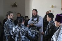 13-Литургия Преждеосвященных Даров в Троицком храме Усть-Каменогорска