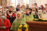 50-Вход Господень в Иерусалим. Божественная Литургия в Андреевском кафедральном соборе.