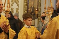 29-Неделя святых праотец. Божественная Литургия в Андреевском кафедральном соборе.