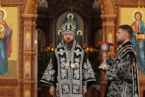 Епископ Амфилохий совершил заключительную Литургию Преждеосвященных Даров 