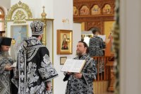 9-Епископ Амфилохий совершил заключительную Литургию Преждеосвященных Даров 