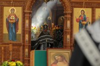 12-Епископ Амфилохий совершил заключительную Литургию Преждеосвященных Даров 