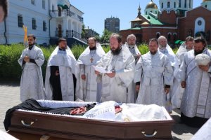 В Андреевском кафедральном соборе состоялось отпевание архимандрита Спиридона (Теплухина)
